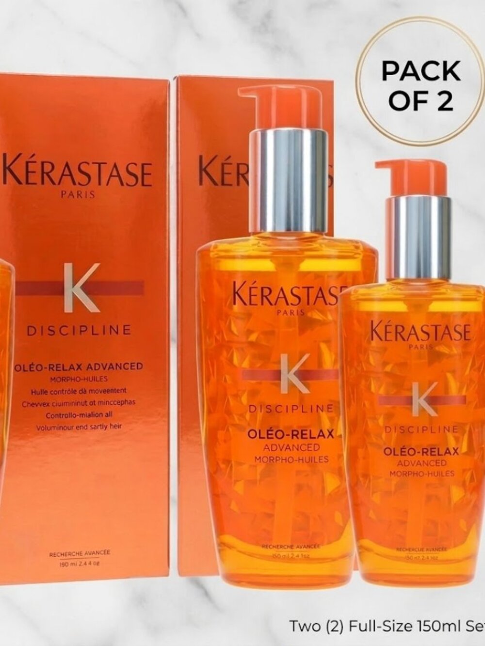 Kerastase Discipline Oleo Relax Advanced Hair Smoothing Oil 3.4oz /100ml